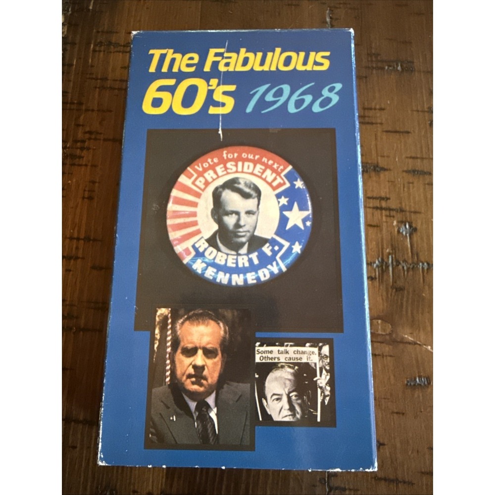The Fabulous 60's 1968 VHS Documentary RFK Nixon MLK Vietnam MPI